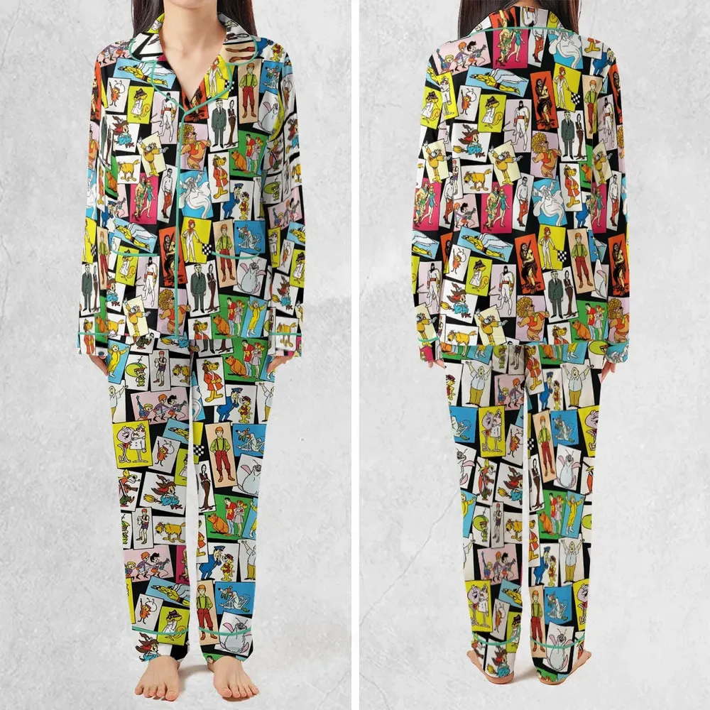 Back To The Day Old Cartoon Shows Pajamas Set - 2