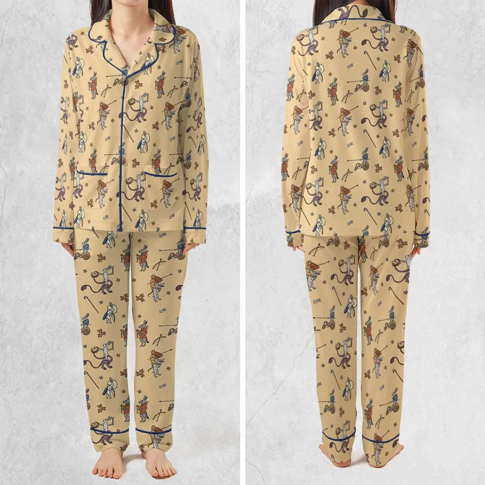 The Medieval Marginalia Killer Rabbit Monty Python Pajamas Set - 2