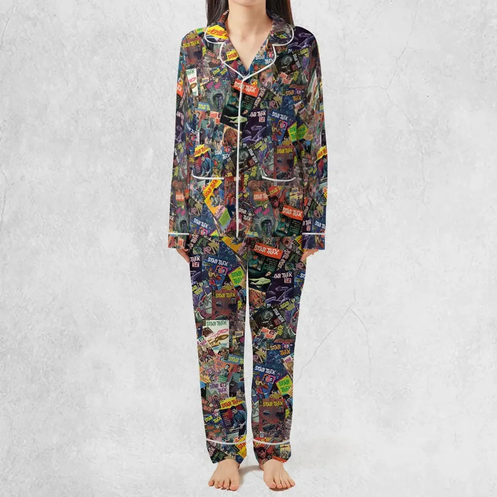 Vintage 1970s Star Trek Comic Books Collage Pajamas Set - 3