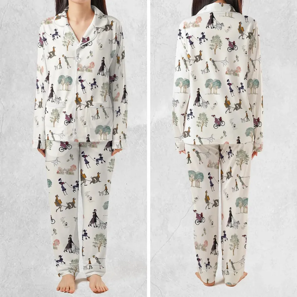 Dog Walking Look Alikes 101 Dalmations Pajamas Set - 2