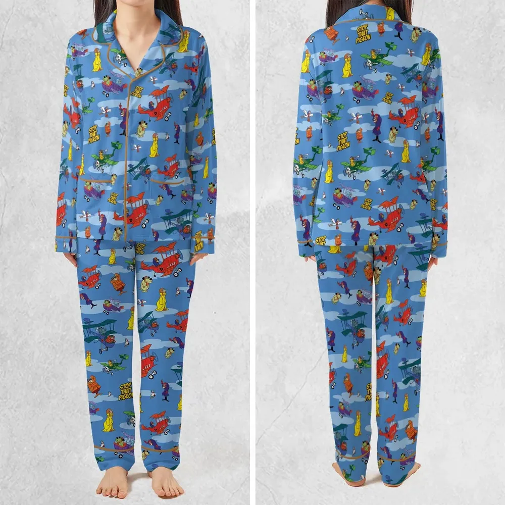 Stop That Pigeon Dastardly and Muttley in Their Flying Machines Pajamas Set - 2