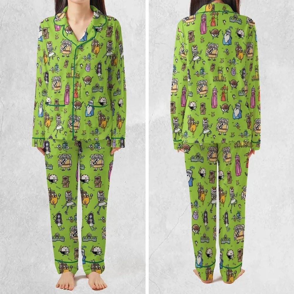 Finn Holy Adventure Adventure Time and Monty Python and the Holy Grail Pajamas Set - 2