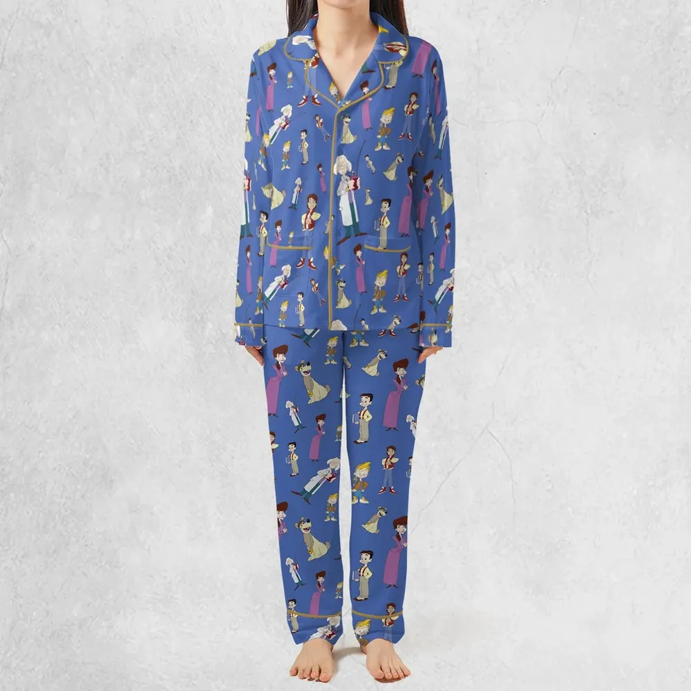 B2tf Cartoon Characters Seamless Pajamas Set - 3