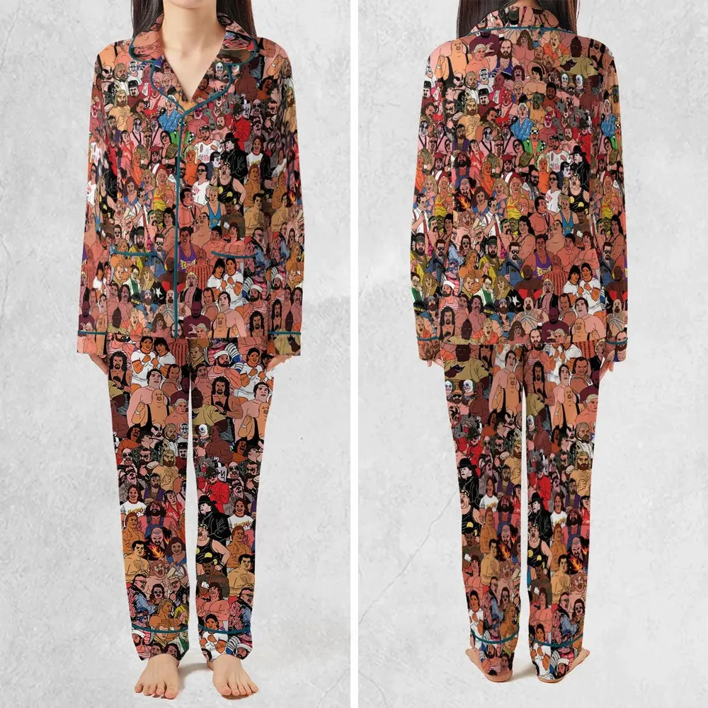90s Professional Wrestlers Pajamas Set - 2