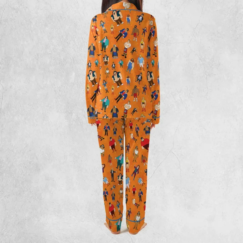 80s Hulk Rock 'n' Wrestling Characters Pajamas Set - 4