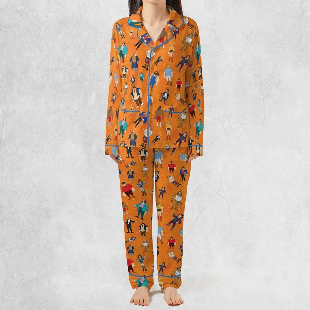 80s Hulk Rock 'n' Wrestling Characters Pajamas Set - 3