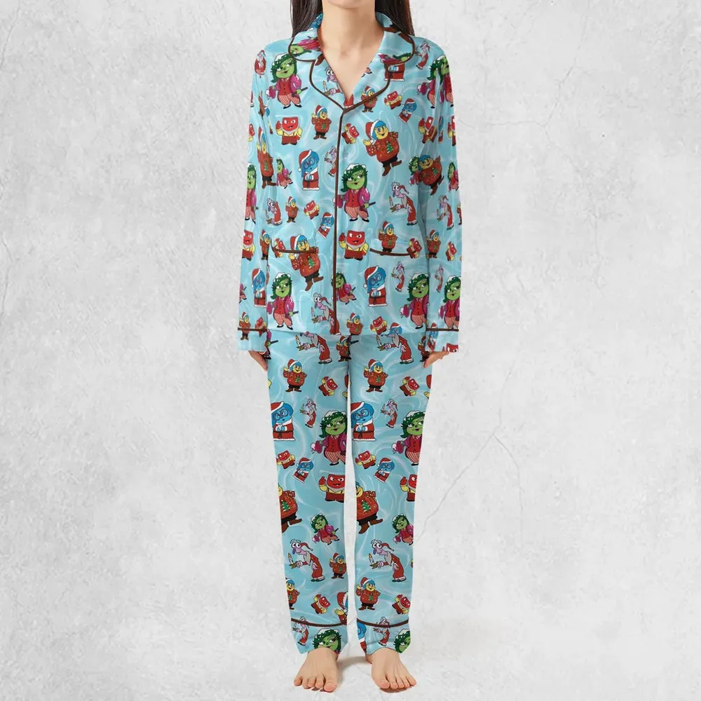 Santa's Emotion Inside Out Pajamas Set - 3