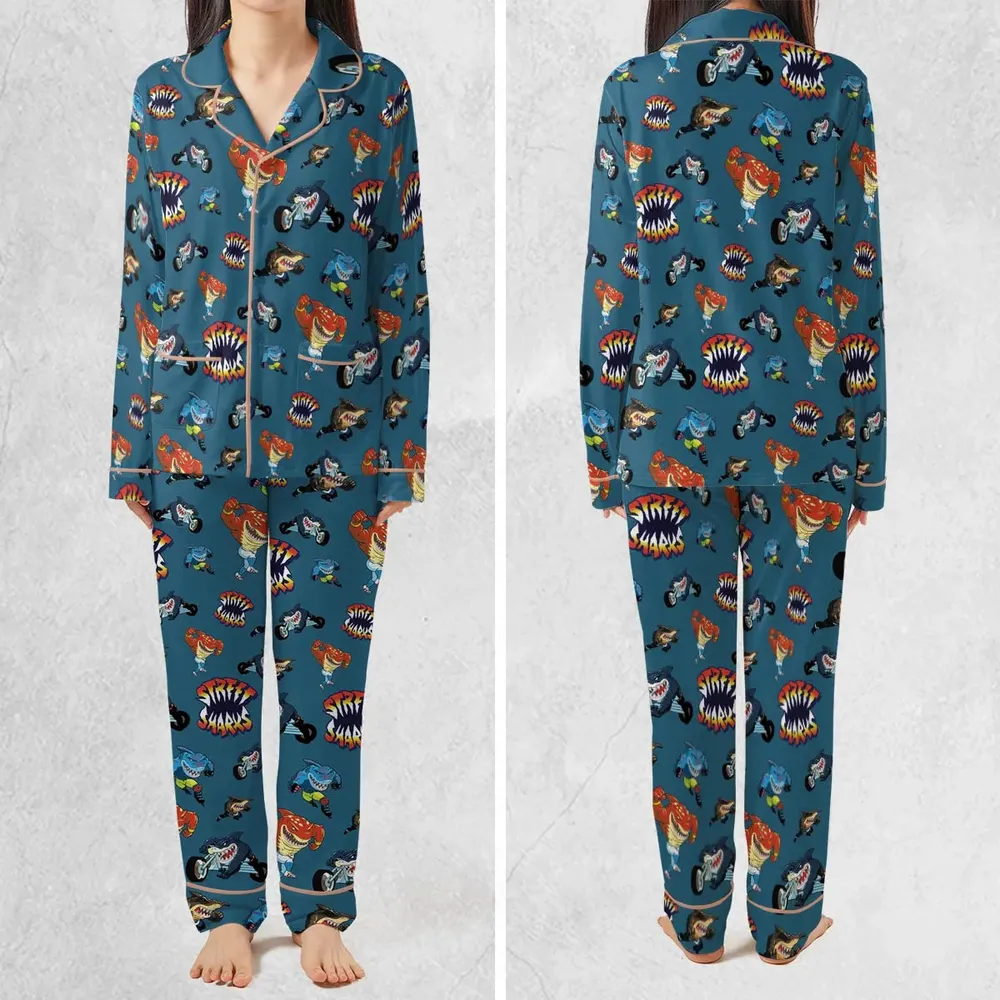 Ripster Slash Street Sharks Pajamas Set - 2