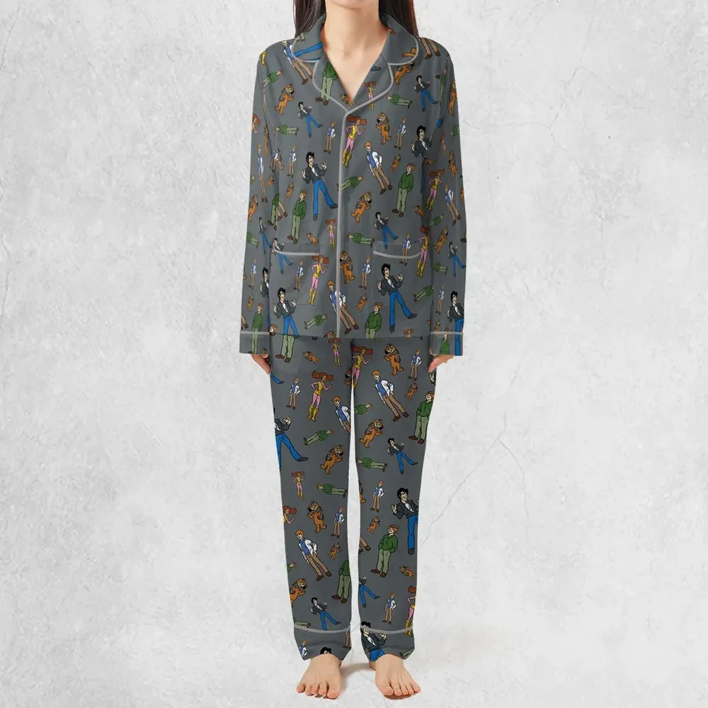 Nostalgic Gang The Fonz and the Happy Days Gang Pajamas Set - 3