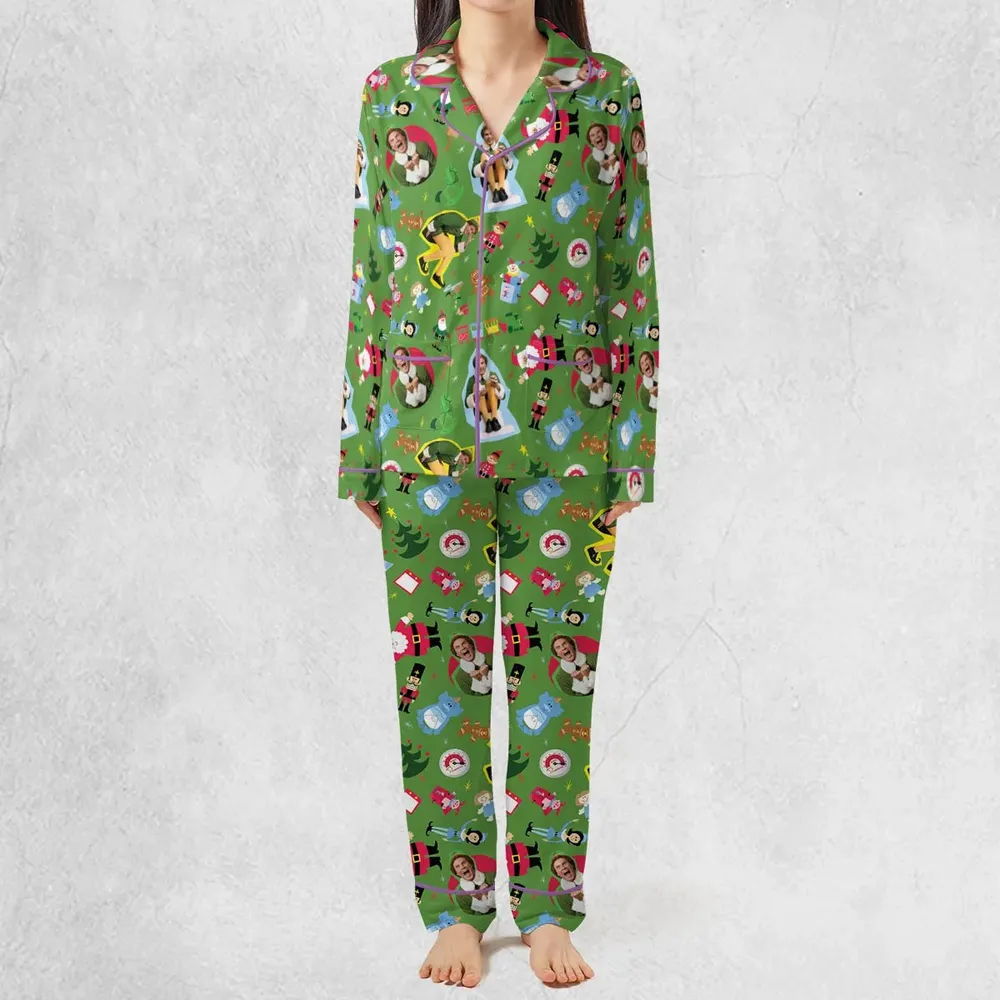 Santa Know Him Elf Pajamas Set - 3