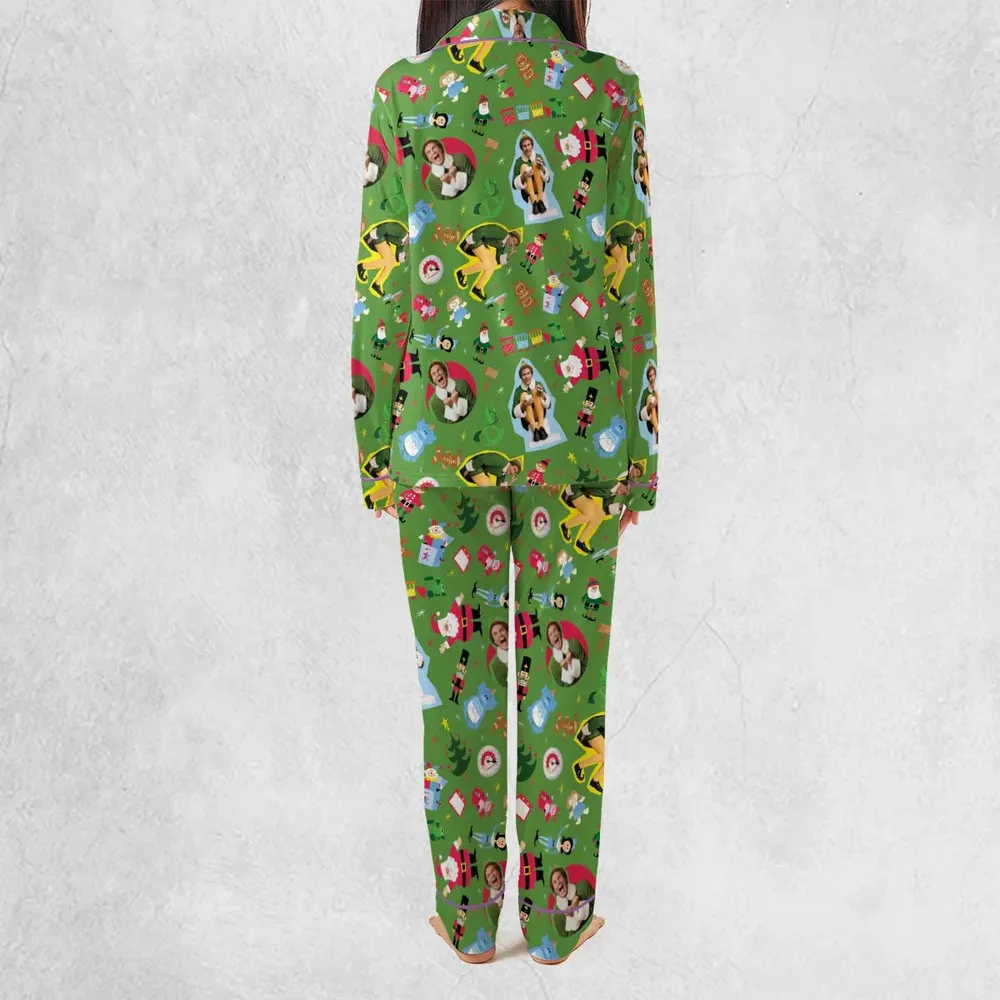Santa Know Him Elf Pajamas Set - 4