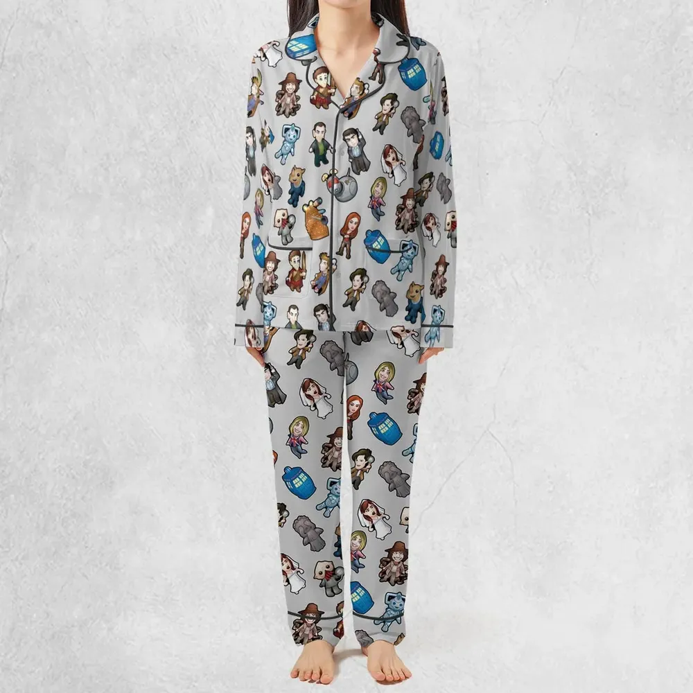 Cartoon Who Doctor Who Pajamas Set - 3
