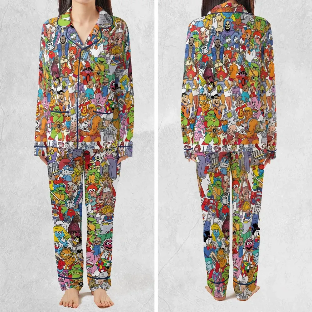 90s Cartoon Legends Pajamas Set - 2