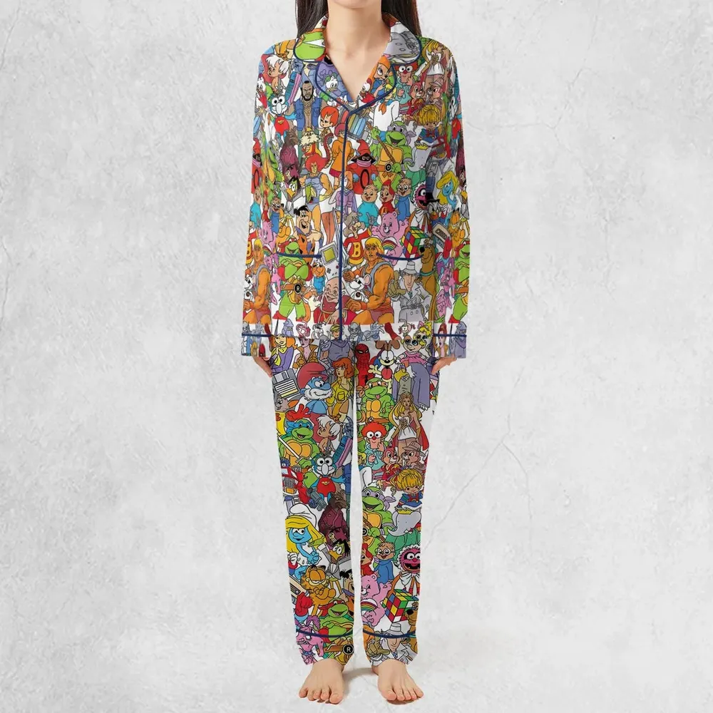 90s Cartoon Legends Pajamas Set - 3