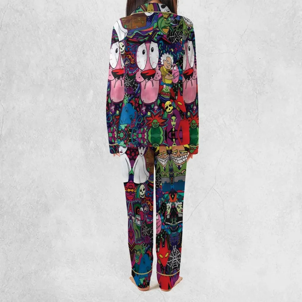 Horror Characters Cowardly Dog Pajamas Set - 4