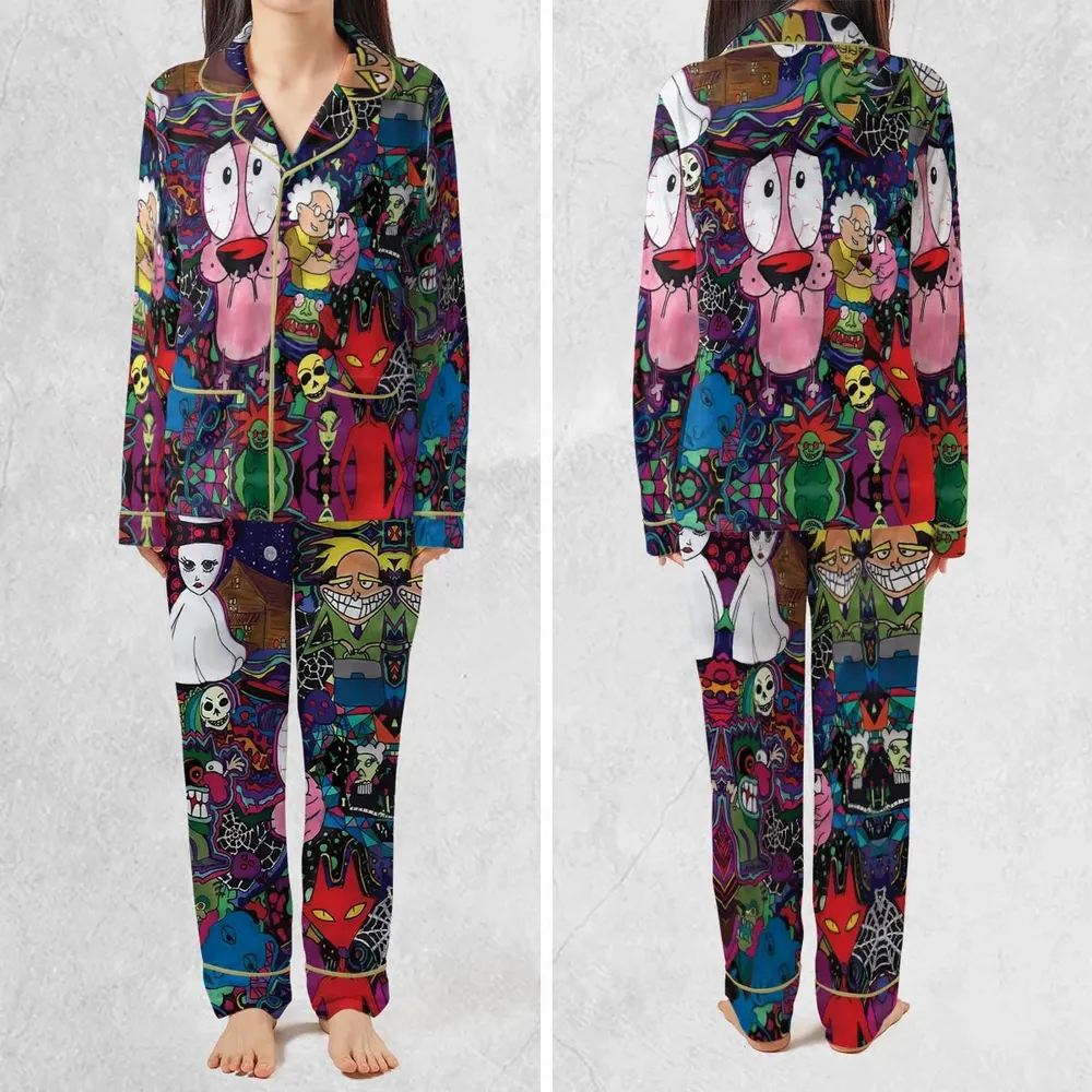 Horror Characters Cowardly Dog Pajamas Set - 2
