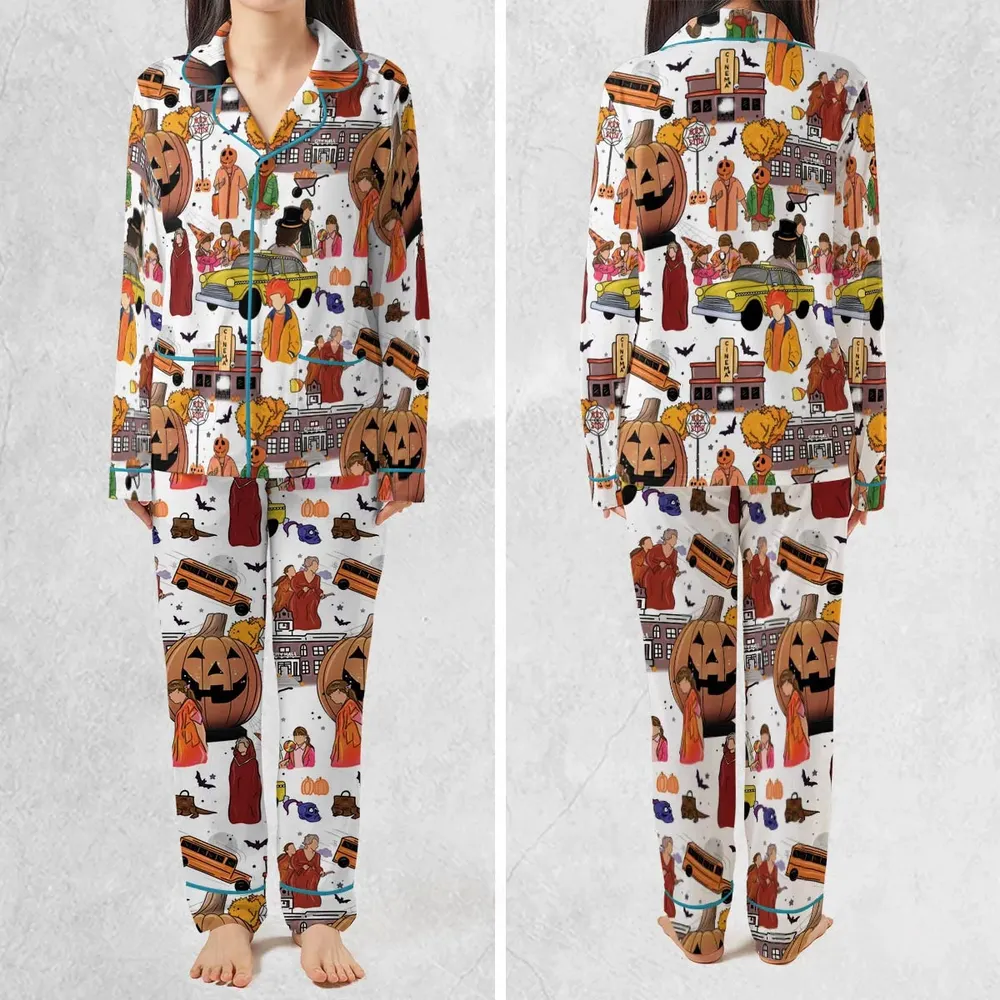 Fall Season Halloweentown Pajamas Set - 2
