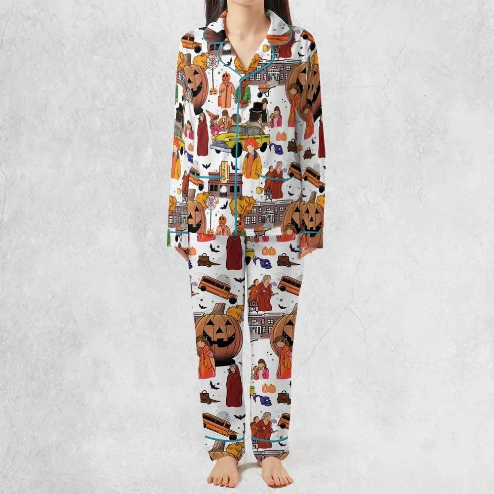 Fall Season Halloweentown Pajamas Set - 3