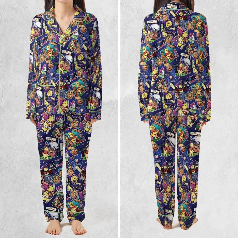 Pooh Bear Halloween Pajamas Set - 2