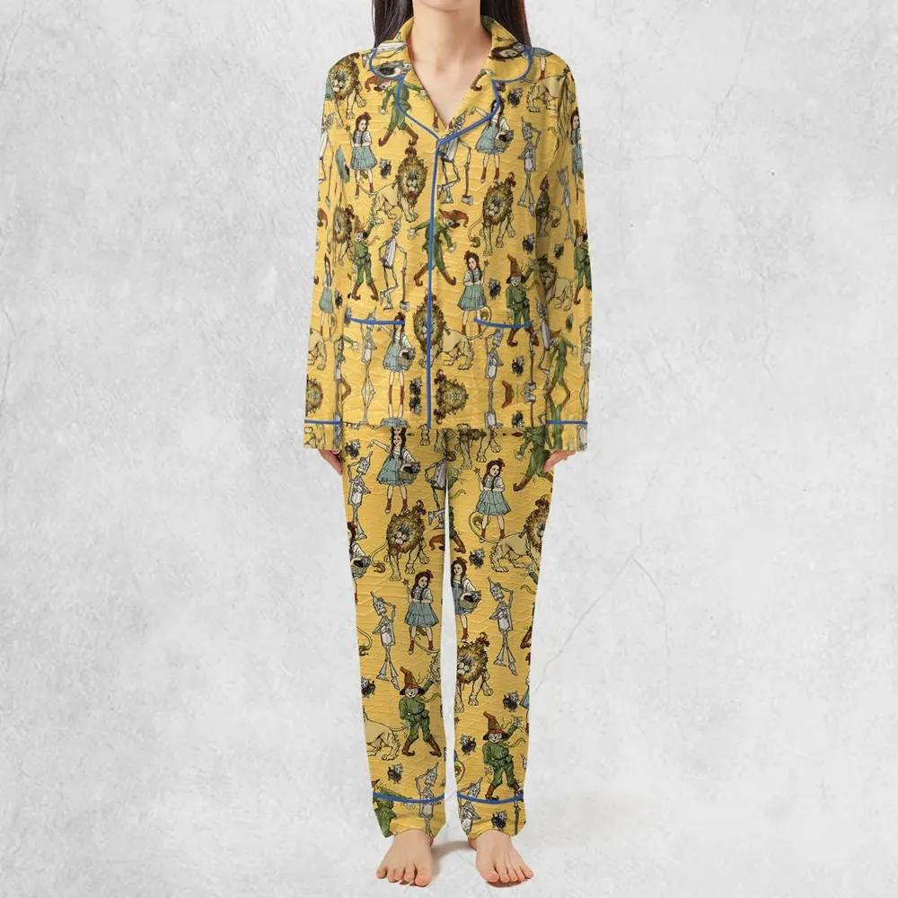 Magic Of Oz Characters Pattern Pajamas Set - 3