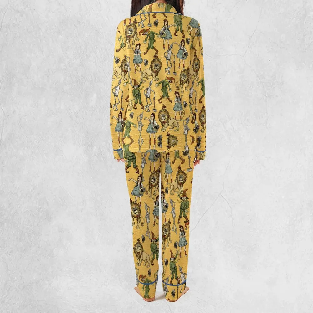 Magic Of Oz Characters Pattern Pajamas Set - 4