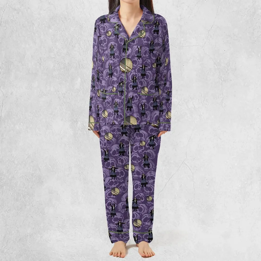 Lydia Deetz Dances To Jump In The Line Beetlejuice Pajamas Set - 3