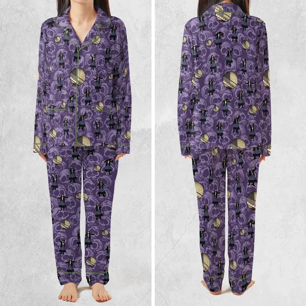 Lydia Deetz Dances To Jump In The Line Beetlejuice Pajamas Set - 2