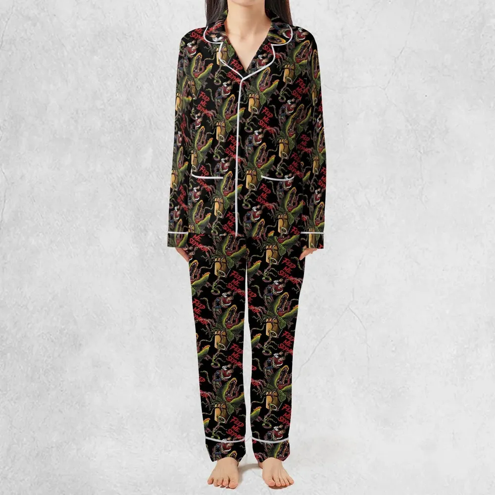 Feed Me Seymour Horror Little Shop Pajamas Set - 3