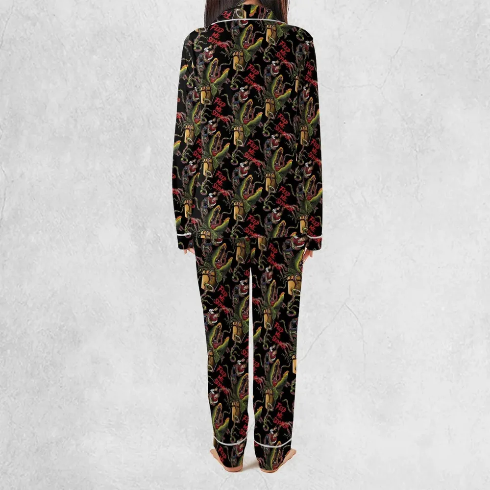 Feed Me Seymour Horror Little Shop Pajamas Set - 4