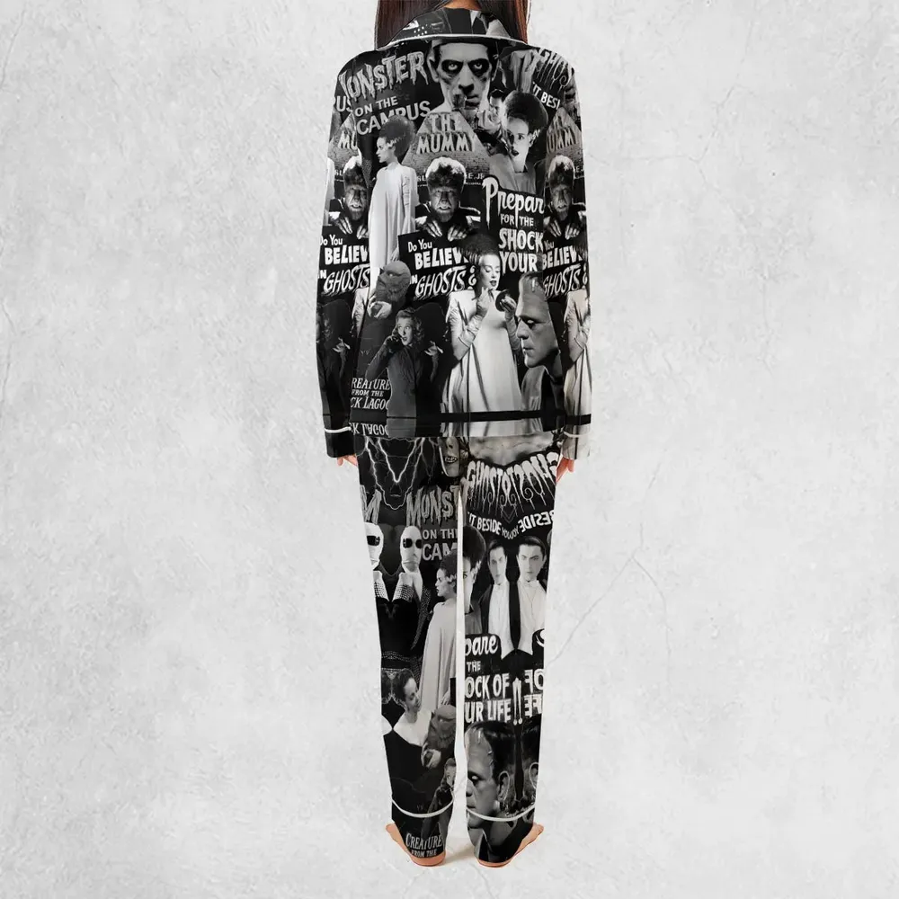 Universal Monsters Pattern Pajamas Set - 4
