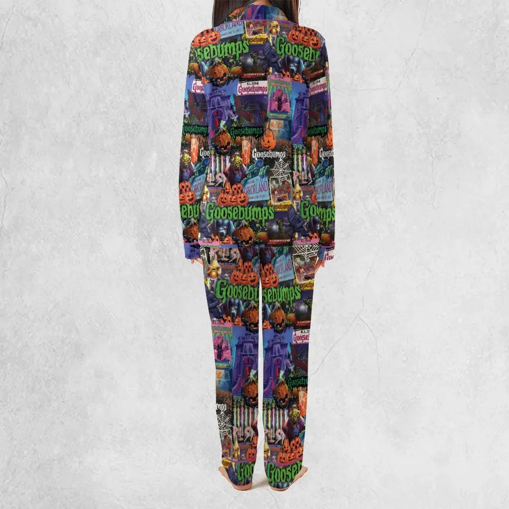 Goosebumps Pattern Pajamas Set - 4