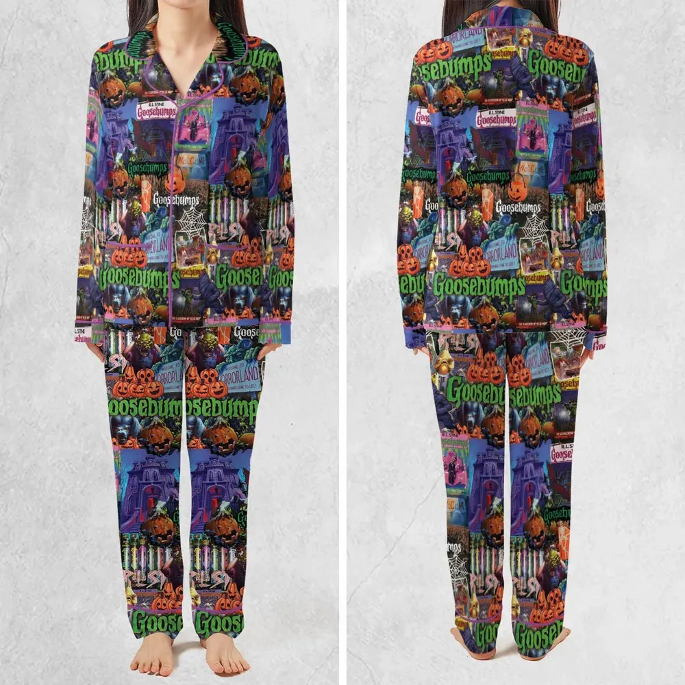 Goosebumps Pattern Pajamas Set - 2