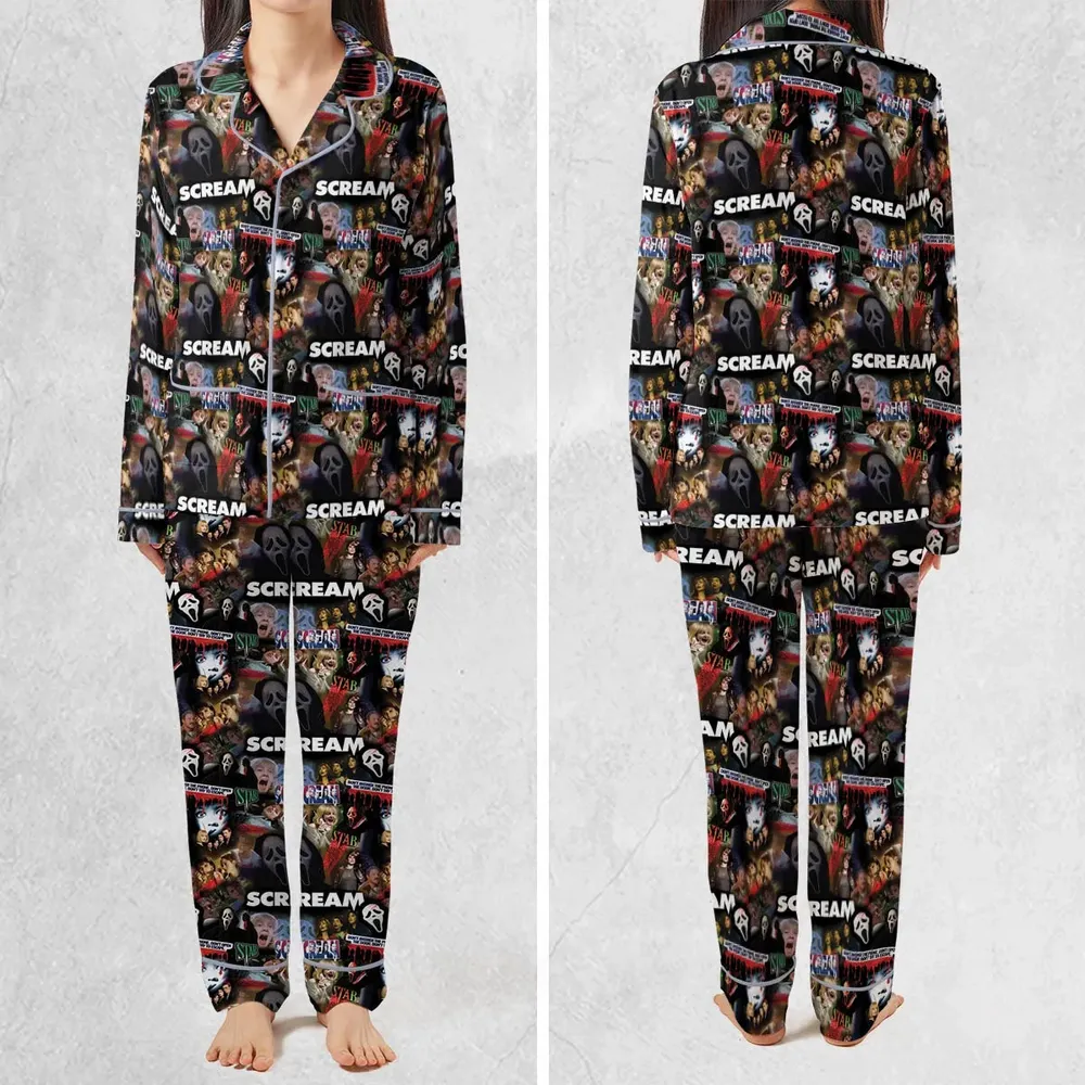 Slasher Chic Scream Pajamas Set - 2