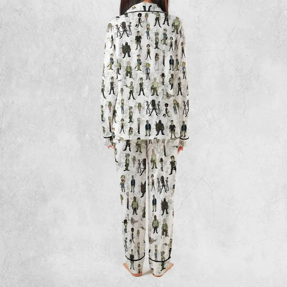 The Walking Dead Characters as Cartoons Pajamas Set - 4