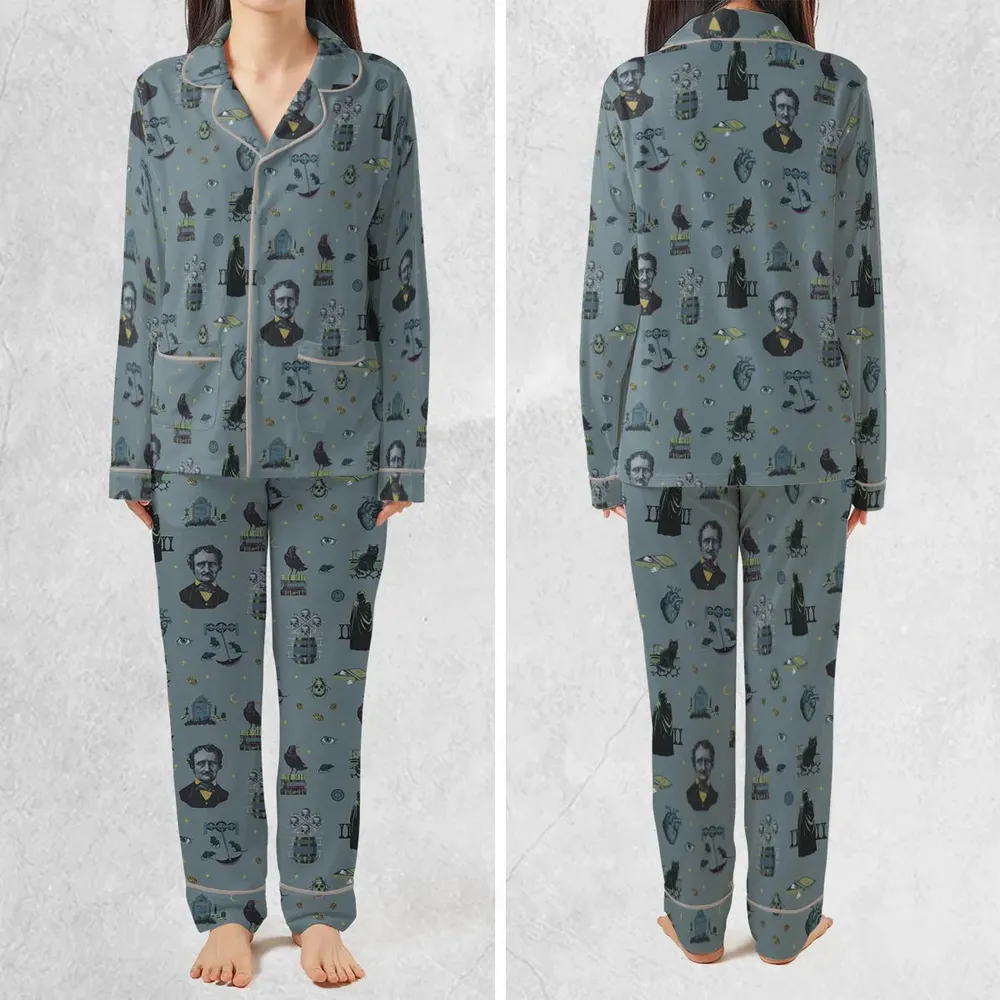 The Dark Themed Edgar Allan Poe Pajamas Set - 2