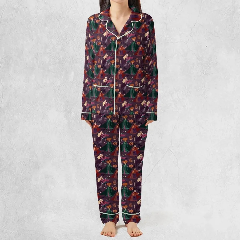 Sanderson Sisters Pattern Pajamas Set - 3