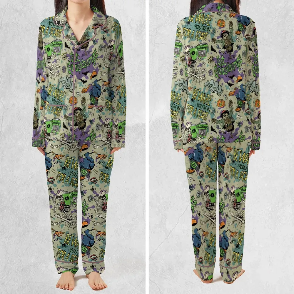 Beware You're In For A Scare Goosebumps Pajamas Set - 2