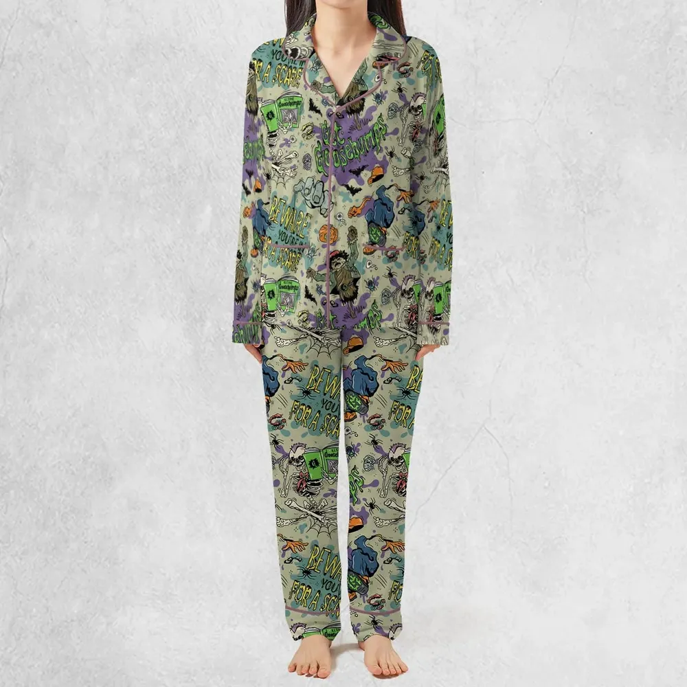 Beware You're In For A Scare Goosebumps Pajamas Set - 3