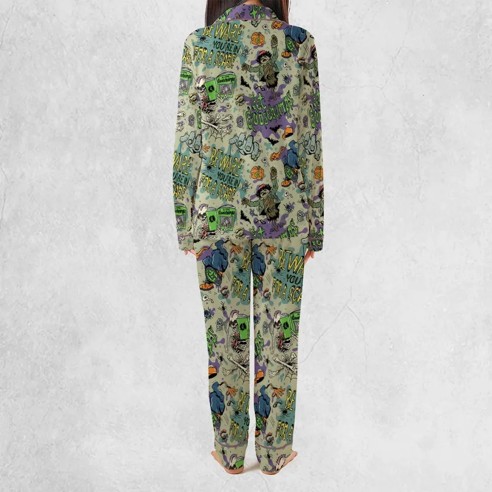 Beware You're In For A Scare Goosebumps Pajamas Set - 4