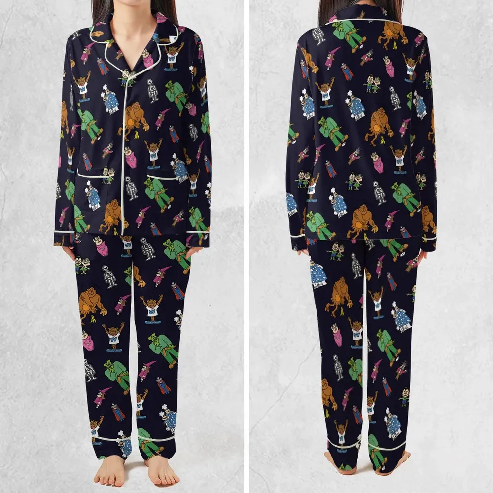 Nostalgic Food Mascots Burger Chef Pajamas Set - 2