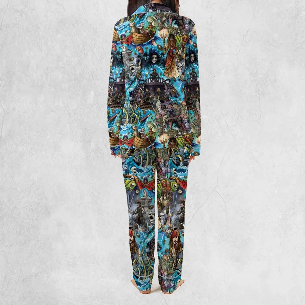 Travel And Fight Pirates of the Caribbean Pajamas Set - 4
