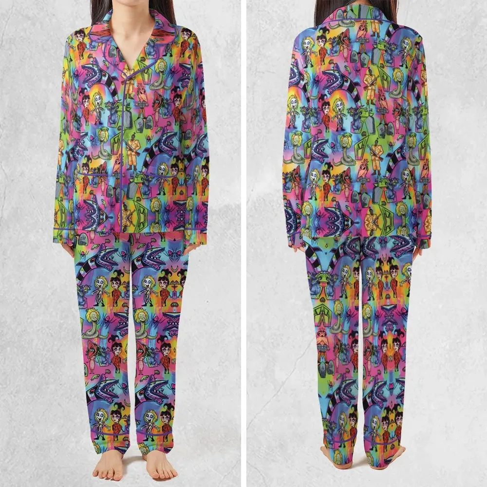 Hauntingly Stylish Beetlejuice Pajamas Set - 2