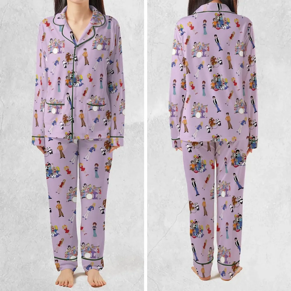 70s The Brady Kids Cartoon Pajamas Set - 2
