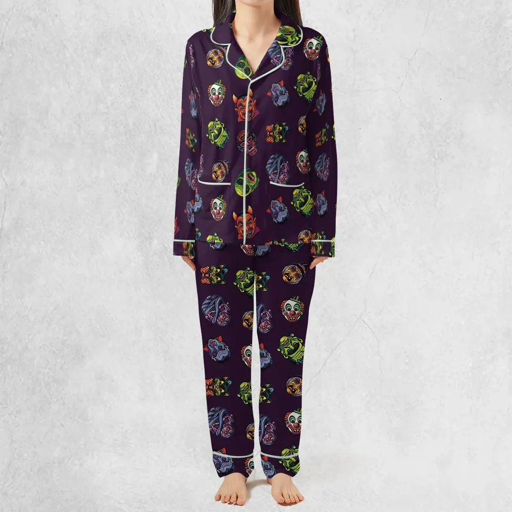 Beast Mode On Monster Masks Pajamas Set - 3