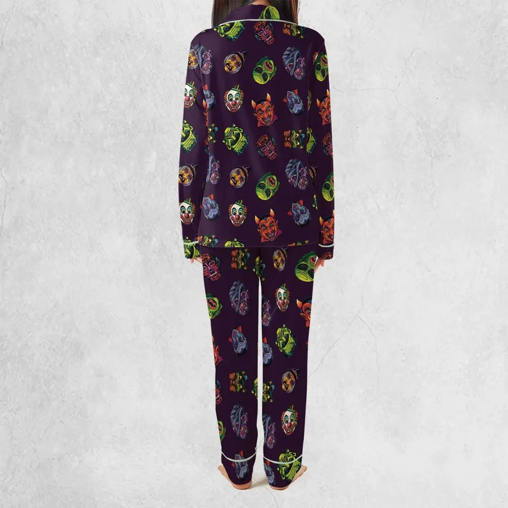 Beast Mode On Monster Masks Pajamas Set - 4