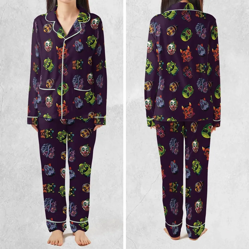 Beast Mode On Monster Masks Pajamas Set - 2