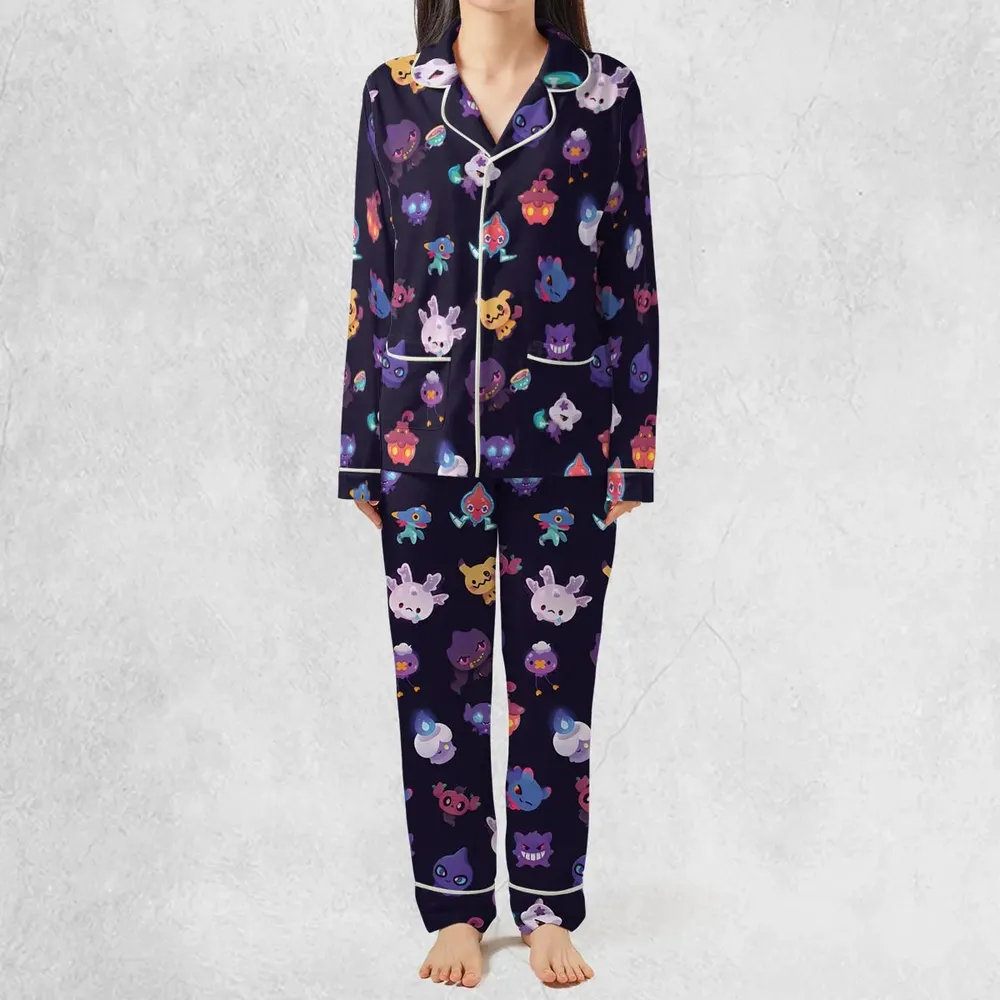Cute Ghost Type Pajamas Set - 3