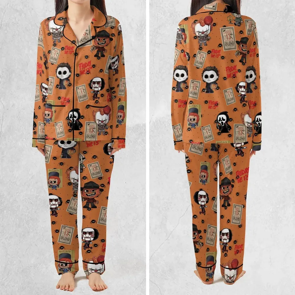 Chibi Horror Characters Pajamas Set - 2