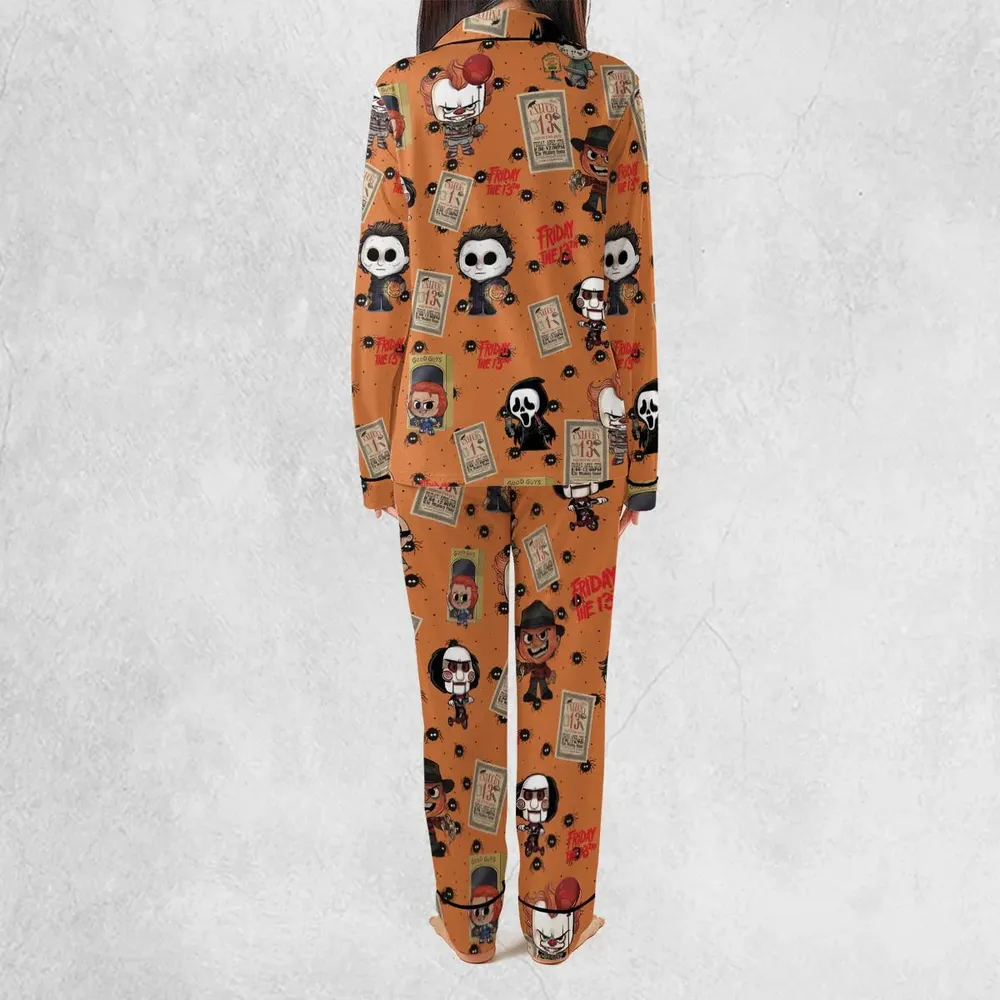 Chibi Horror Characters Pajamas Set - 4