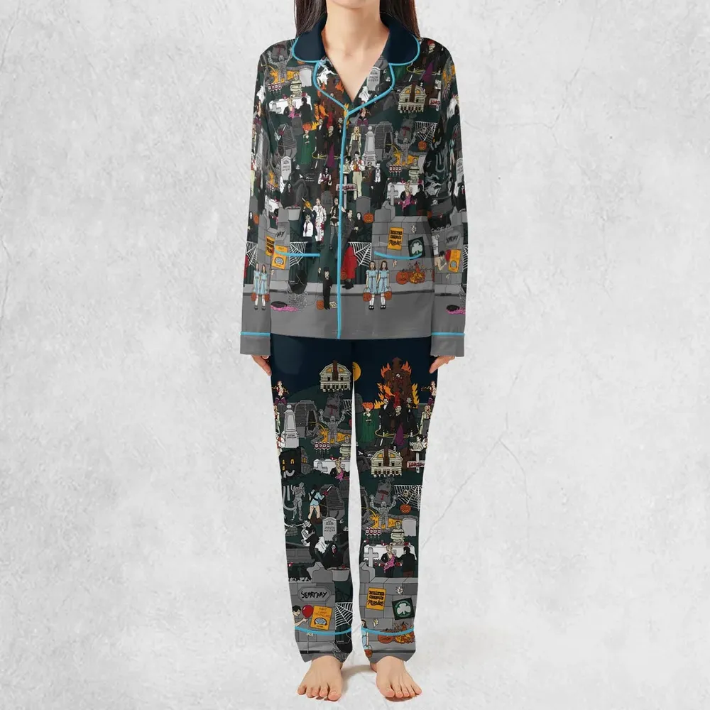 Horror Street Pajamas Set - 3